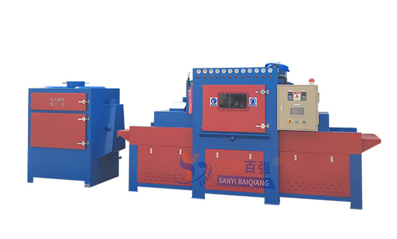 1380-12蓝红输送式喷砂机